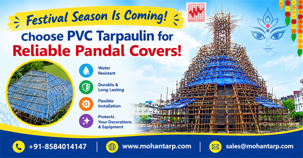 PVC pandal tarpaulin cover